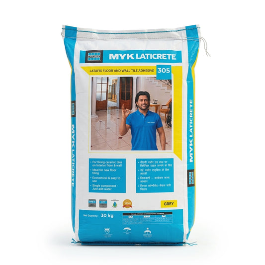 MYK Laticrete 305 Tile Adhesive, Grey, 30 Kg Bag | HomeRun, Bangalore