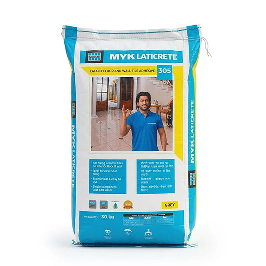 MYK Laticrete 305 Tile Adhesive, Grey, 30 Kg Bag | HomeRun, Bangalore