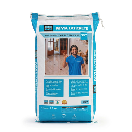 MYK Laticrete 307 Ceramic Tile Adhesive, Grey, 20 Kg Bag | HomeRun, Bangalore