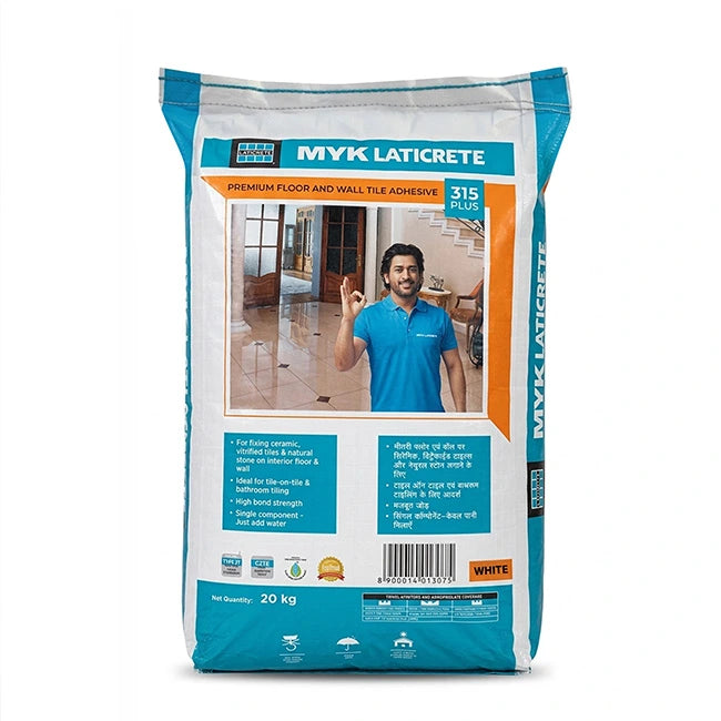 MYK Laticrete 315 Plus Tile Adhesive, White, 20 Kg Bag | HomeRun, Bangalore