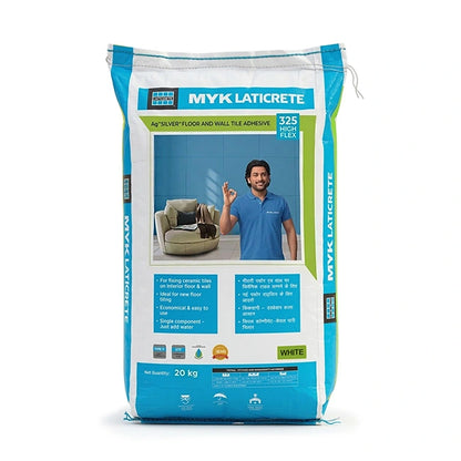 MYK Laticrete 325 High Flex Tile & Stone Adhesive, Grey, 20 Kg Bag | HomeRun, Bangalore