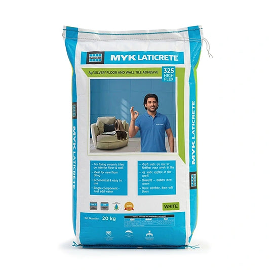 MYK Laticrete 325 High Flex Tile & Stone Adhesive, Grey, 20 Kg Bag | HomeRun, Bangalore