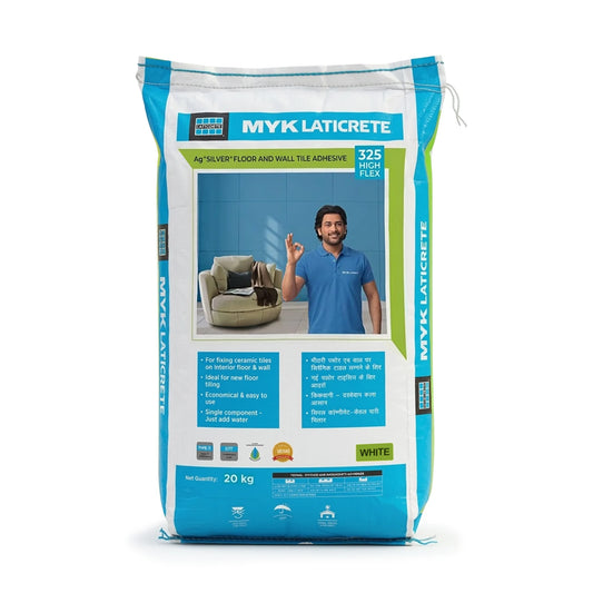 MYK Laticrete 325 High Flex Tile & Stone Adhesive, White, 20 Kg Bag | HomeRun, Bangalore