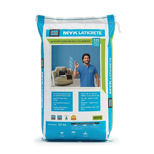 MYK Laticrete 325 High Flex Tile & Stone Adhesive, White, 20 Kg Bag | HomeRun, Bangalore
