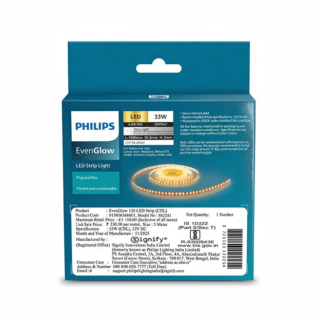 Philips EvenGlow LED Strip Light, 5m I Homerun, Bangalore