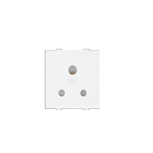 Anchor Roma 3 Pin Socket, 2 Module, White