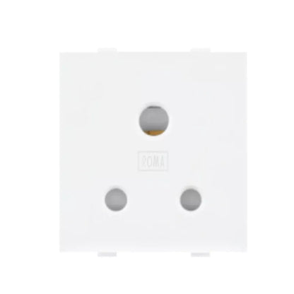 Anchor Roma 3 Pin Socket, 2 Module, White