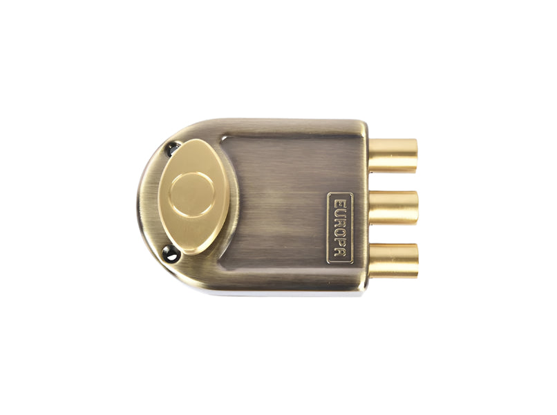 Europa Main Door Lock Antique Brass/Nickel Steel, Single Door Lock | HomeRun, Bangalore