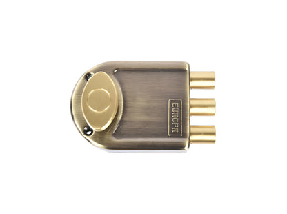 Europa Main Door Lock Antique Brass/Nickel Steel