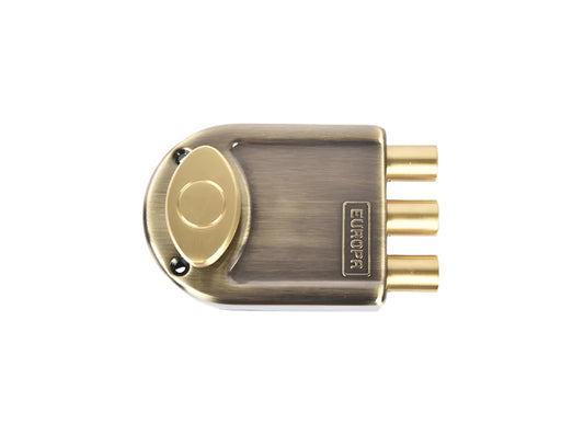 Europa Main Door Lock Antique Brass/Nickel Steel