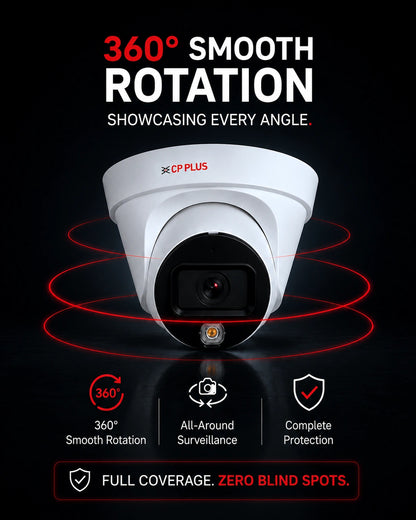 CP Plus 6MP IP Dome Hybrid Camera - CP-UNC-DA61L3C-LQ
