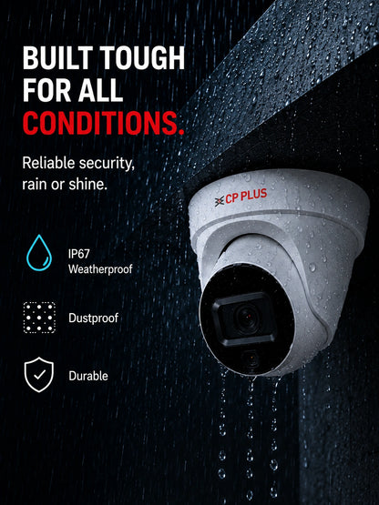CP Plus 4MP IP Dome Camera with Mic, 2.8mm Lens - CP-UNC-DA41L3C-Q