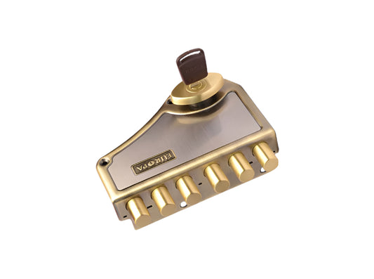 Europa Main Door Lock Hexabolt H341 AB/SN