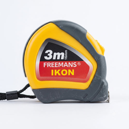 Freemans Ikon Steel Measuring Tape, Auto-Lock, ABS Case with Belt Clip