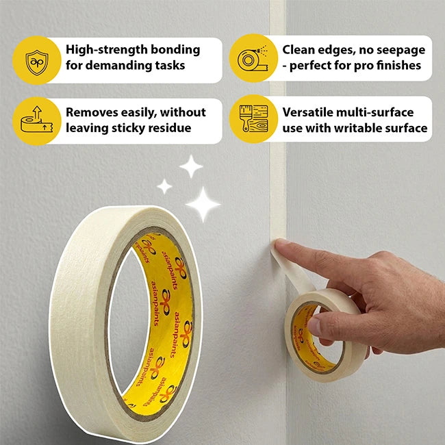 Asian Paints Trugrip Super Masking Tape ( Abro Tape ), 3/4'' | HomeRun, Bangalore