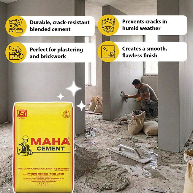 Maha PPC Cement, 50 Kg Bag | HomeRun, Bangalore