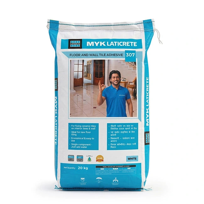 MYK Laticrete 307 Ceramic Tile Adhesive, White, 20 Kg Bag | HomeRun, Bangalore