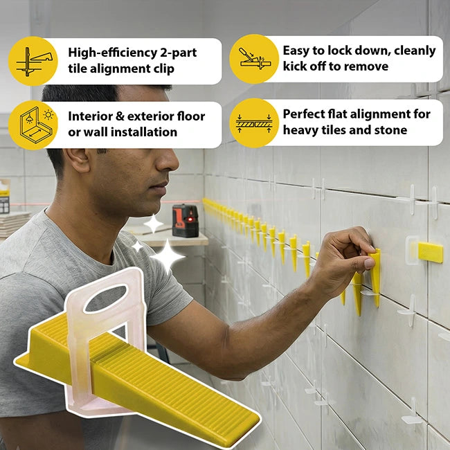 MYK Laticrete Tile Levelling Clips with Wedges | HomeRun, Bangalore