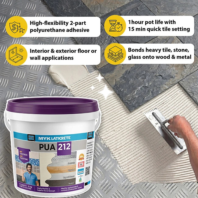 MYK Laticrete PUA 212 Modified PU Adhesive | HomeRun, Bangalore