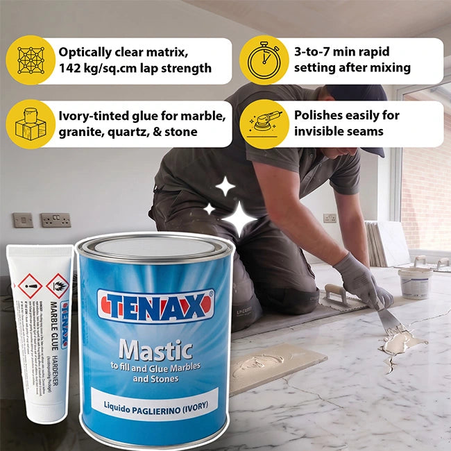 Tenax Polyester Marble Glue Mastic,1.35kg I Homerun, Bangalore