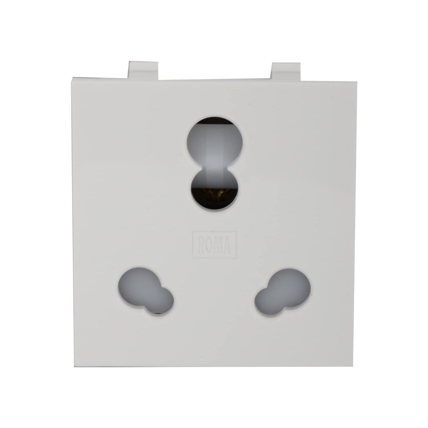 Anchor Roma 3 Pin Socket, 2 Module, White