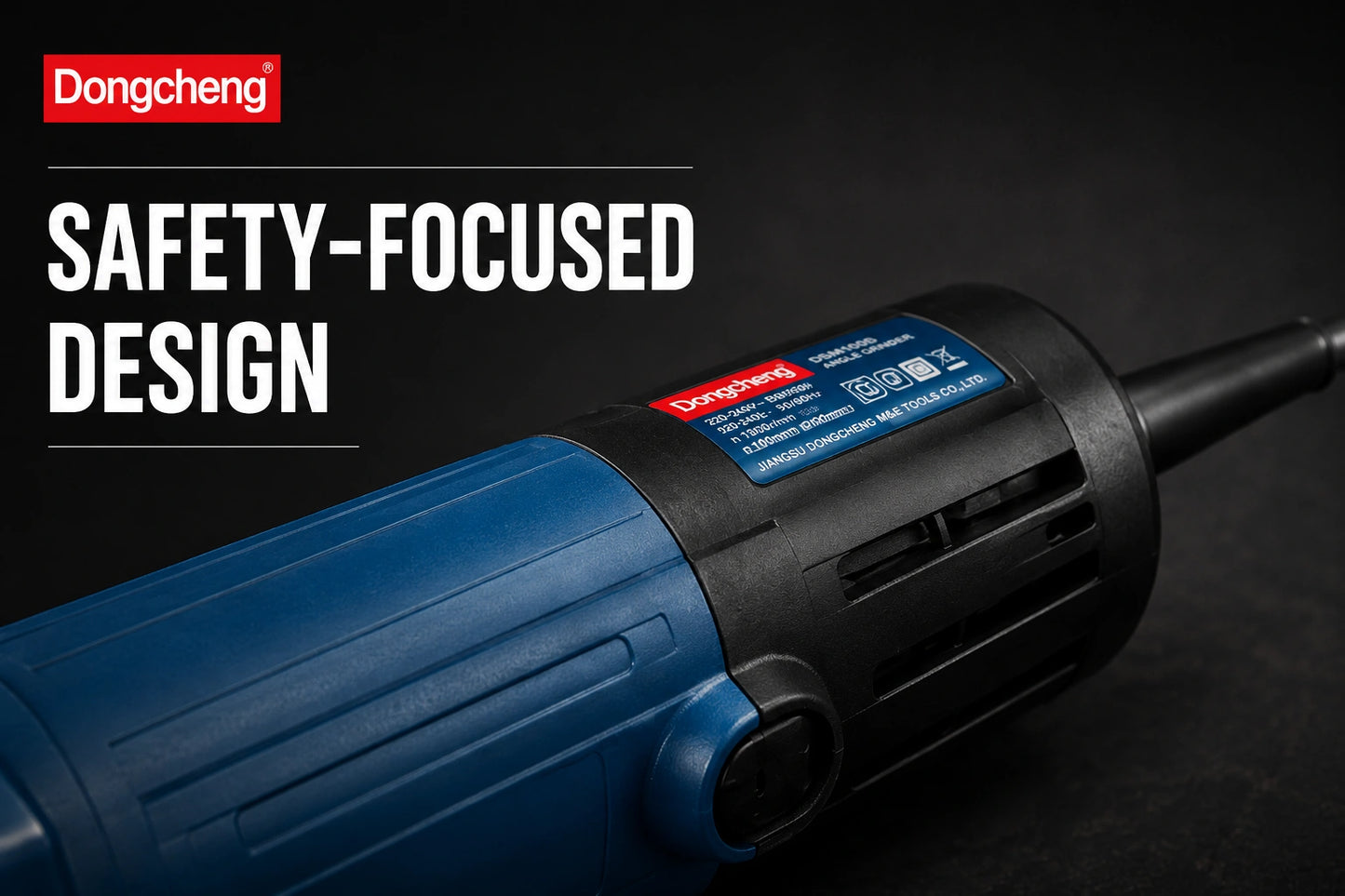 Dongcheng 100mm (4") Angle Grinder, 13000 RPM