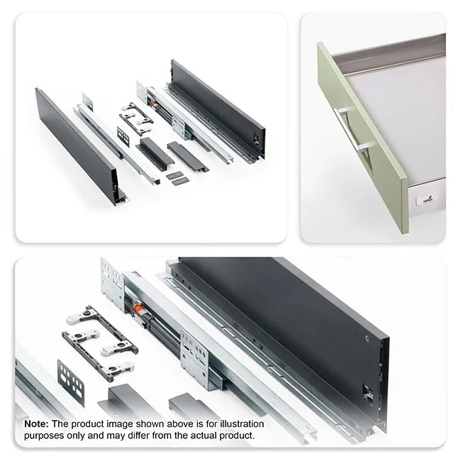 Hettich InnoTech Tandem Box, Silver, 470mm, 30Kg, Full Set | HomeRun, Bangalore