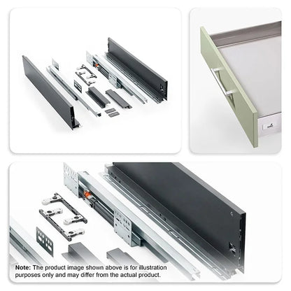 Hettich InnoTech Tandem Box, Silver, 470mm, 30Kg, Full Set | HomeRun, Bangalore