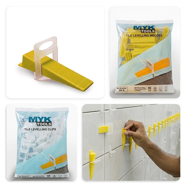 MYK Laticrete Tile Levelling Clips with Wedges | HomeRun, Bangalore