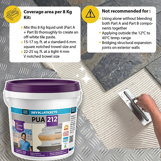 MYK Laticrete PUA 212 Modified PU Adhesive | HomeRun, Bangalore