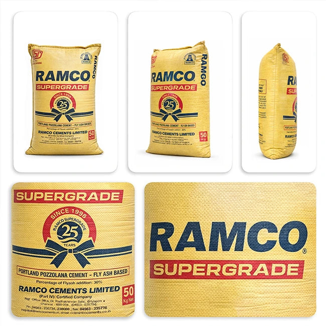 Ramco Supergrade PPC Cement, 50 Kg Bag | HomeRun, Bangalore