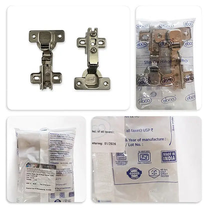 Ebco Slip On Hinge - EURO - Regular Close Hinges, 1 Set (2 Nos) | HomeRun, Bangalore