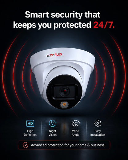 CP Plus 6MP IP Dome Hybrid Camera - CP-UNC-DA61L3C-LQ