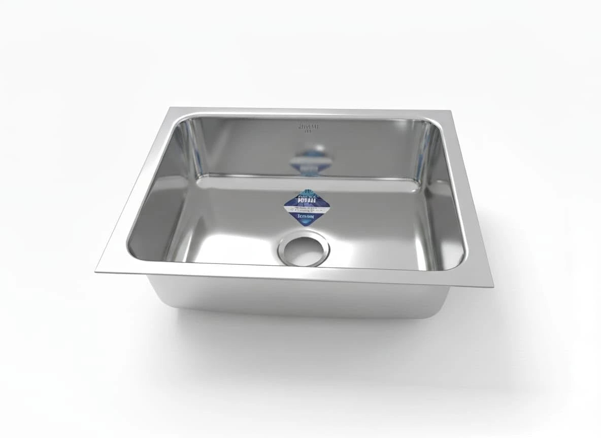 Nirali Grace Plain Single Bowl Kitchen Sink, Stainless Steel - Matt Finish