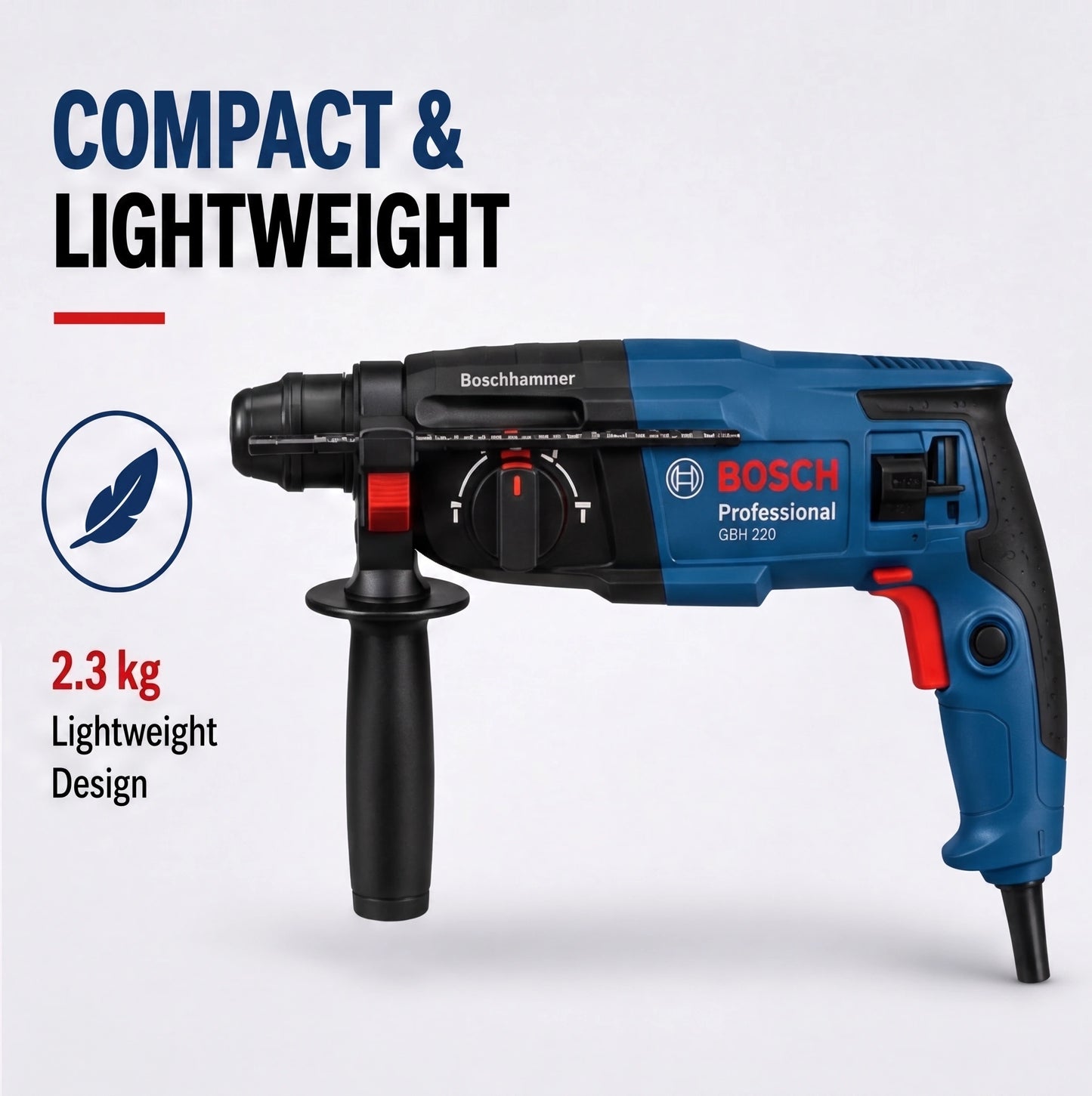 Bosch Professional GBH 220 Rotary Hammer Drill, 720W