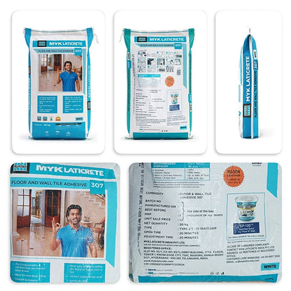 MYK Laticrete 307 Ceramic Tile Adhesive, White, 20 Kg Bag | HomeRun, Bangalore