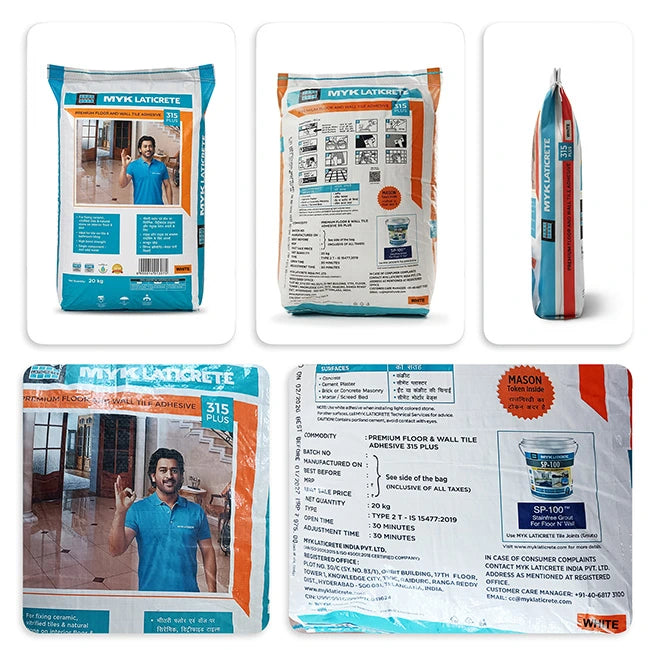 MYK Laticrete 315 Plus Tile Adhesive, White, 20 Kg Bag | HomeRun, Bangalore