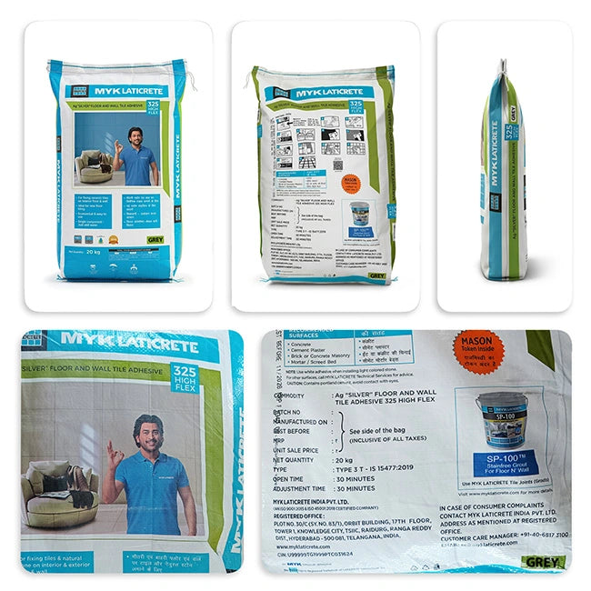 MYK Laticrete 325 High Flex Tile & Stone Adhesive, Grey, 20 Kg Bag | HomeRun, Bangalore