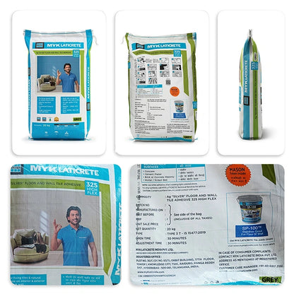 MYK Laticrete 325 High Flex Tile & Stone Adhesive, Grey, 20 Kg Bag | HomeRun, Bangalore