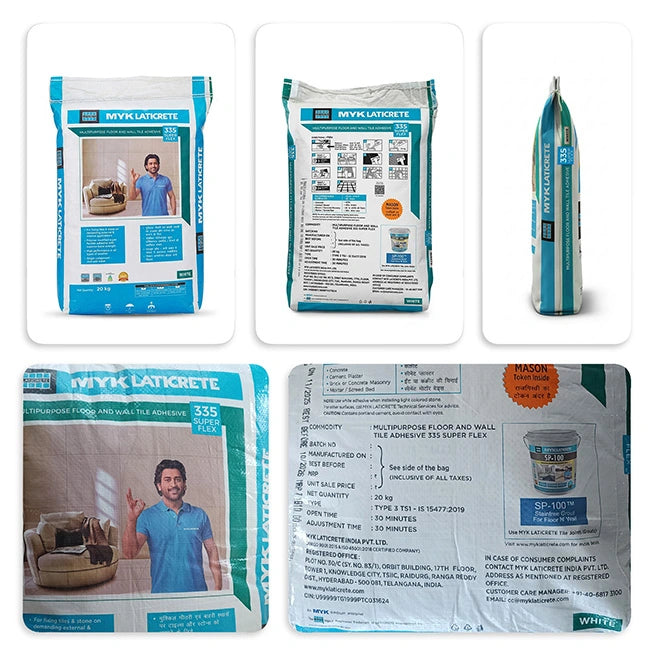 MYK Laticrete 335 Super Flex Tile & Stone Adhesive, White, 20 Kg Bag | HomeRun, Bangalore