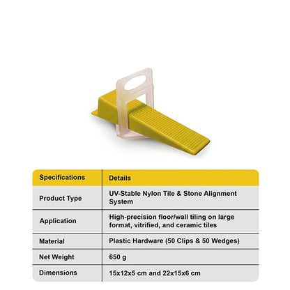 MYK Laticrete Tile Levelling Clips with Wedges | HomeRun, Bangalore