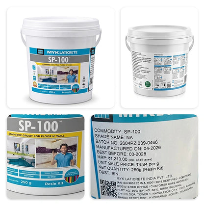 MYK Laticrete SP-100 Epoxy Tile Grout, Resin + Hardener Bucket (Part A & Part B) | HomeRun, Bangalore