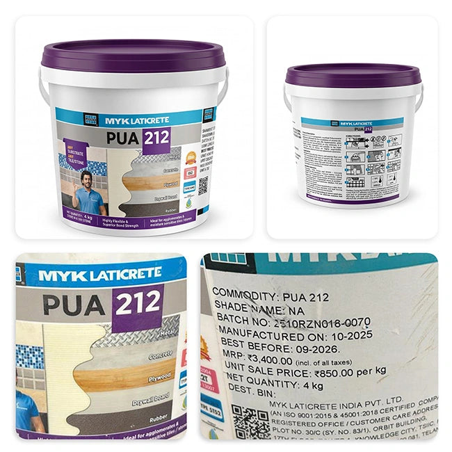 MYK Laticrete PUA 212 Modified PU Adhesive | HomeRun, Bangalore