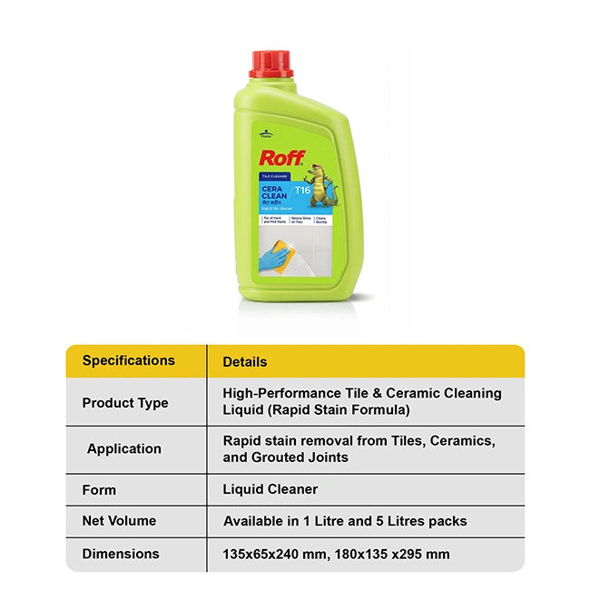 Roff T16 Cera Tile & Ceramic Cleaner I Homerun, Bangalore