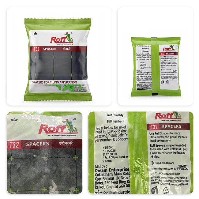 Roff Tiles Spacer, 100 Nos/Pack
