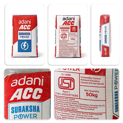 ACC Concrete Plus OPC Cement, 50 Kg Bag I Homerun, Bangalore
