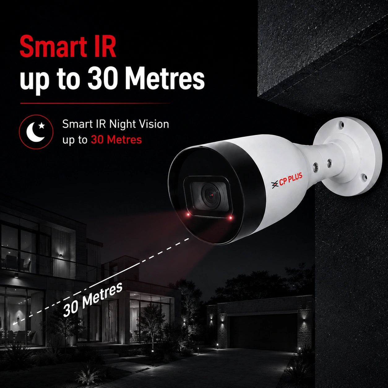 CP Plus 2MP IP Bullet Camera with Audio, 3.6mm Lens - CP-UNC-TA21L3C-Q-0360