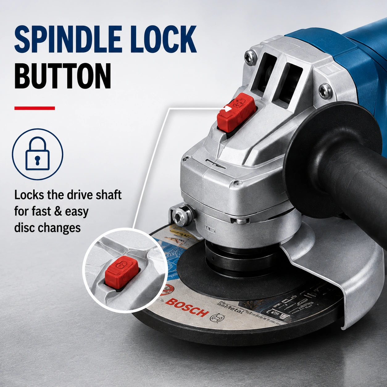 Bosch Professional GWS Corded Angle Grinder, 100mm (4") Disc