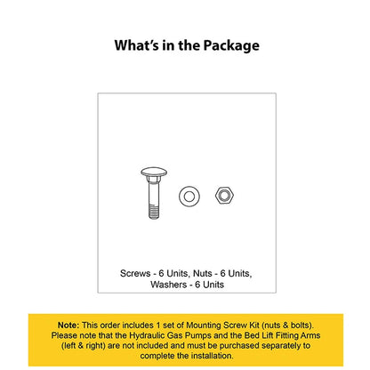 Ebco Mounting Screw Kit For Pro-Lift Bed Fittings | HomeRun, Bangalore