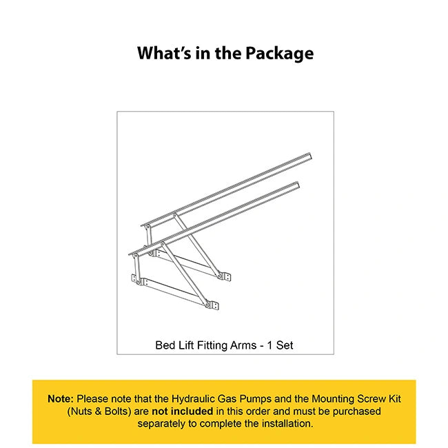 Ebco Pro Lift Bed Fitting, Easy Fit, Extended Arm, Heavy Duty | HomeRun, Bangalore